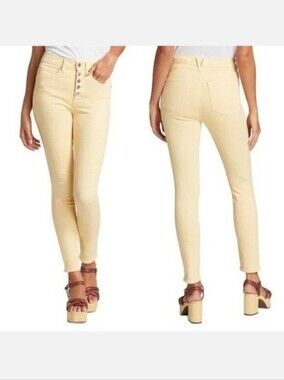 Veronica Beard Maera High Rise Skinny Jean In Mustard Size 28/6